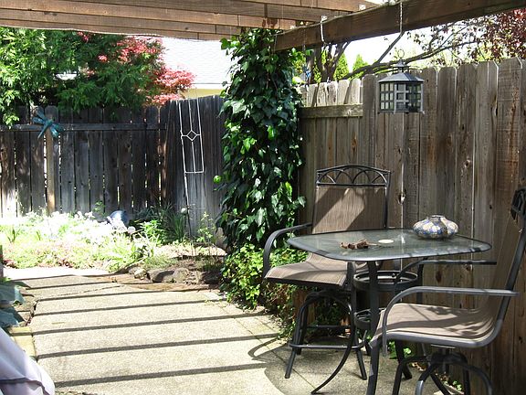 back patio of kitchen/dining room