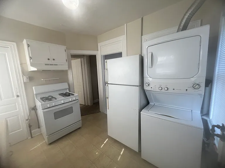 kitchen with washer and dryer