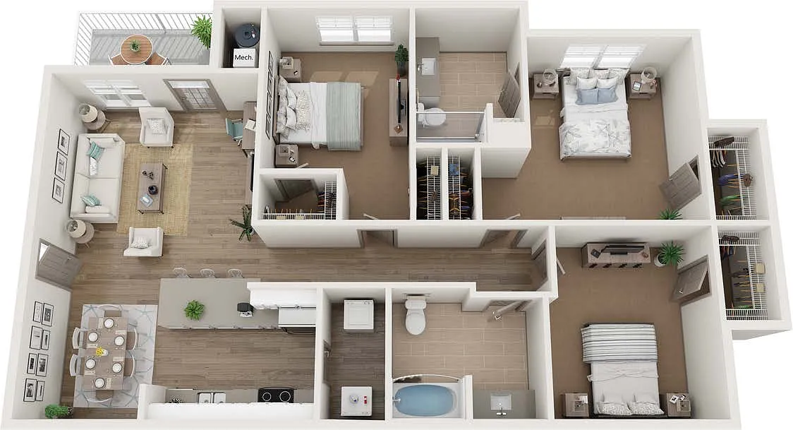 Floor plan C1 Patio