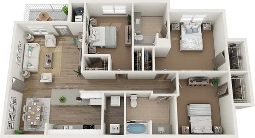 Floor plan C1 Patio