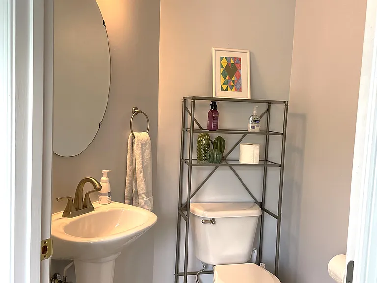 Main level half bathroom