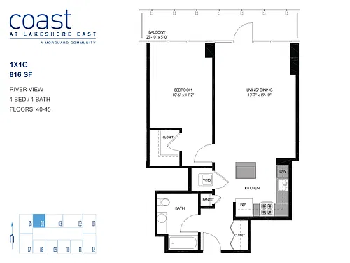 Floor plan 1x1G