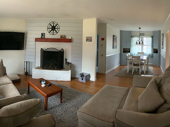 Living Room-Wood Fire Place