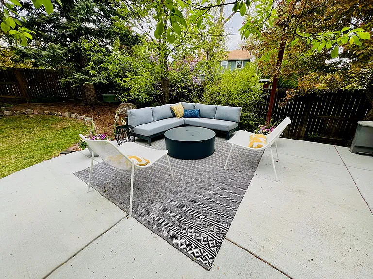 Plenty of room to create your own patio entertaining area!