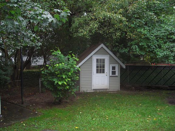 custome made shed in back yard