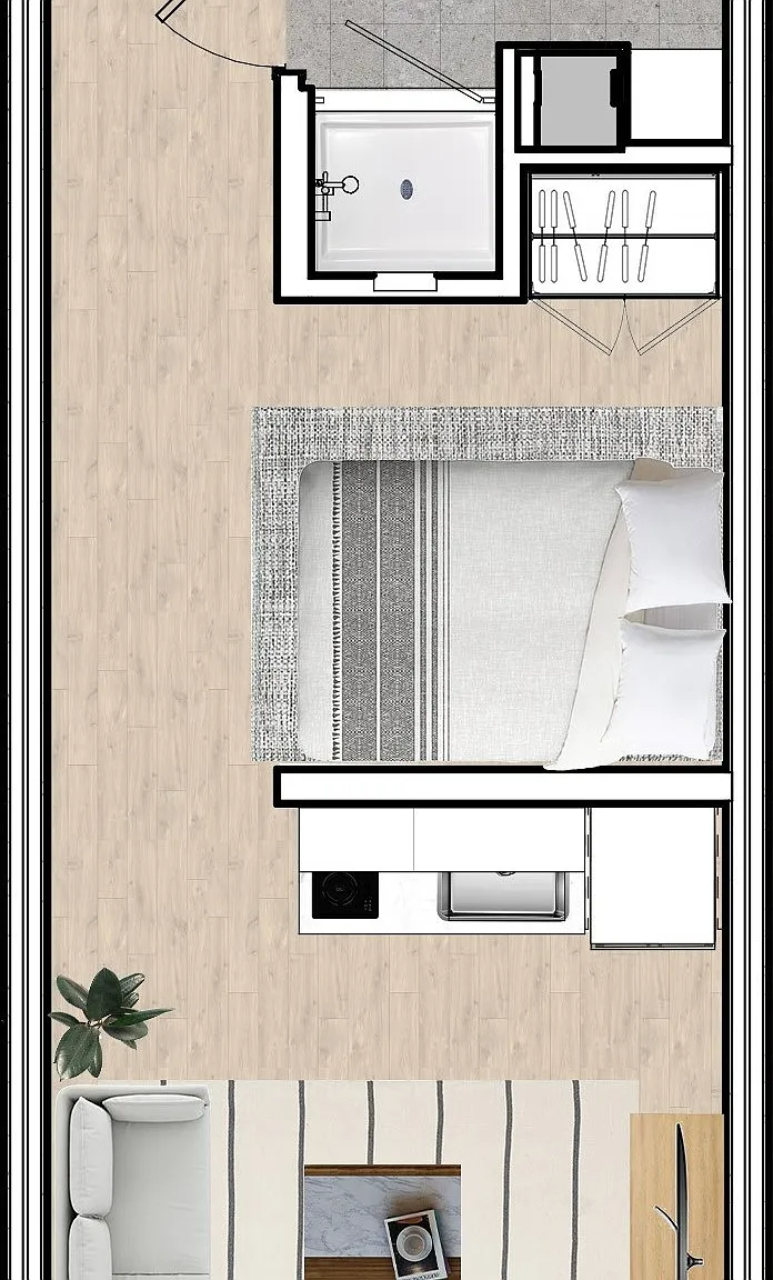 Studio, 299 sqft, $2,100 — Photo 1