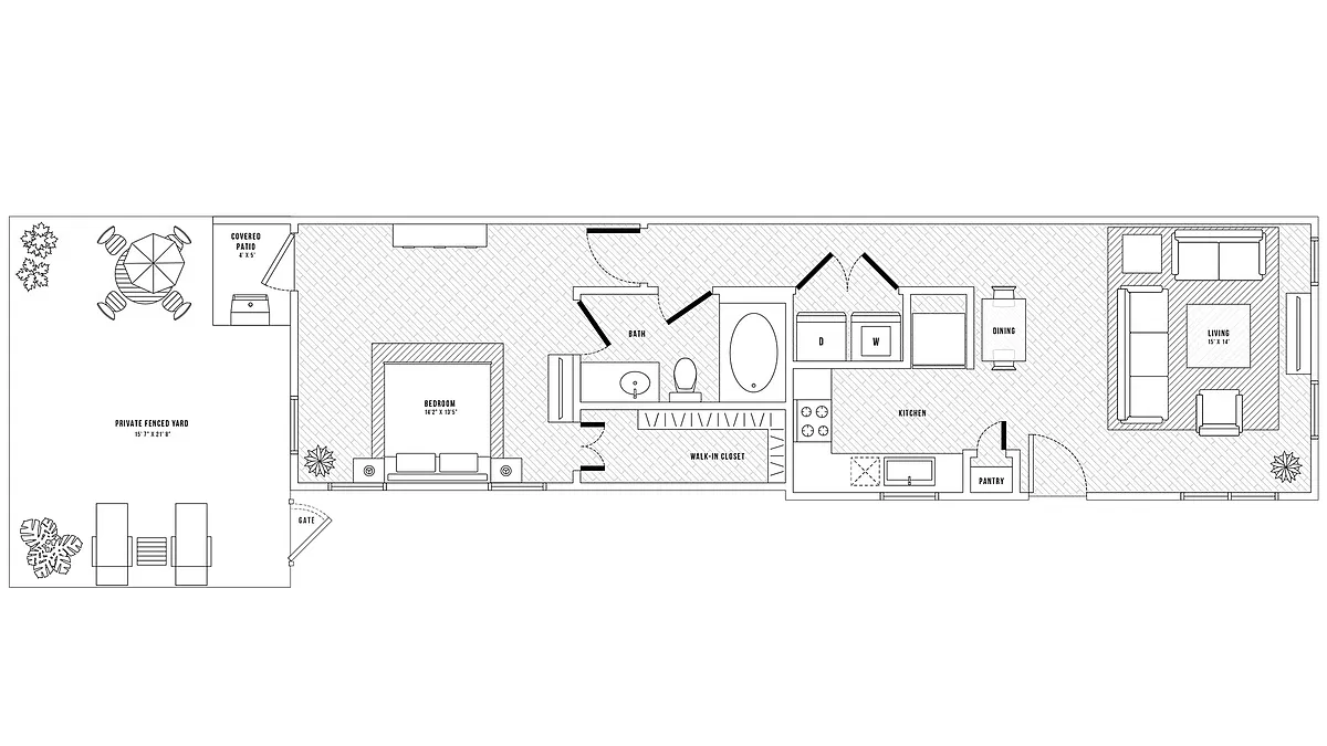 Floor plan A1-Lavendar