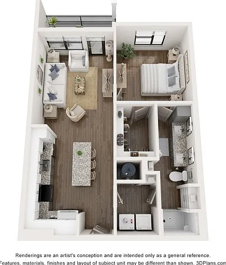 The Jackson is a 776 SF one-bedroom apartment with balcony / patio that blends comfort, refinement, and a sense of arrival. The Jackson is a 776 SF one-bedroom apartment with balcony / patio that blends comfort, refinement, and a sense of arrival.