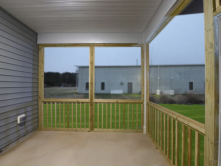Screened in Porch. Painted white