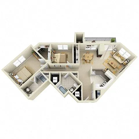 Floor plan Mid 2BR F