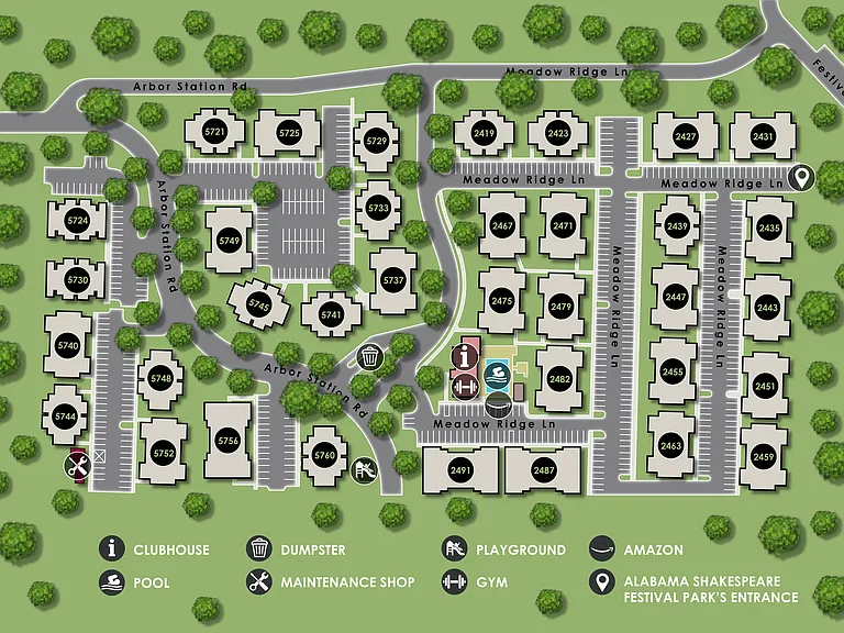 Our Montgomery apartments offer convenient access to clubhouse, pool, playground, gym, and all community amenities, professionally operated by Highlands Vista Group.