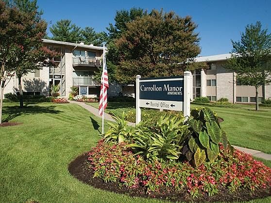 Many apartment homes have nice views of green courtyards