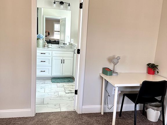 Master bedroom with workspace