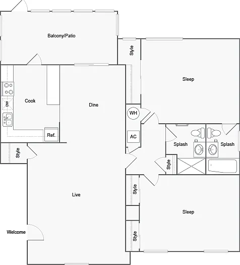 Chelsea-2Bd-2Ba-1107sqft Chelsea-2Bd-2Ba-1107sqft