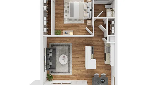 Floor plan 1 Bedroom