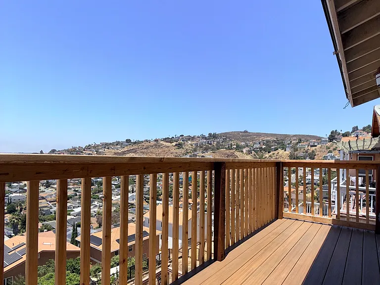 Upstairs balcony