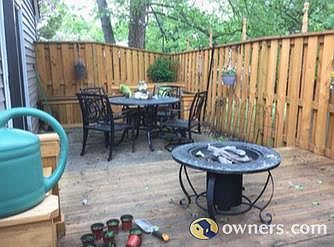 Large Back Patio area