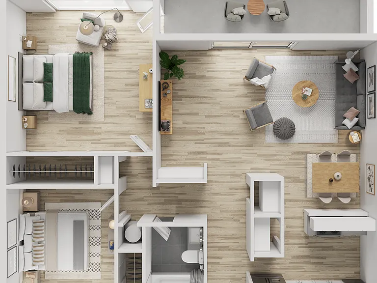 2 Bed 1 Bath 2 Bed 1 Bath