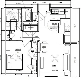 Floor plan One Bedroom