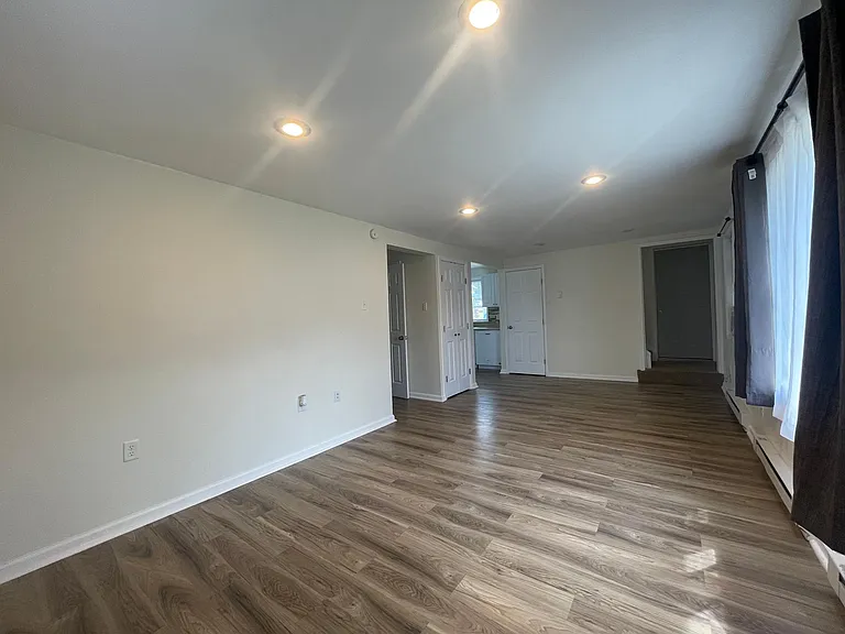 Living room and dining room areas