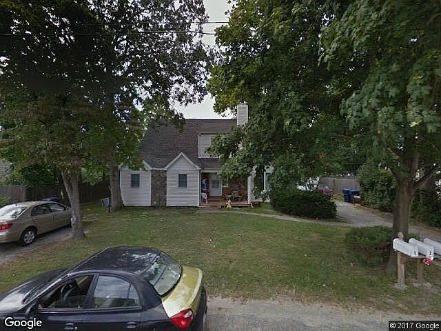 Front view of the house. Two off-street parking spots available to the left.