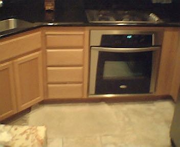 Kitchen with built-in oven