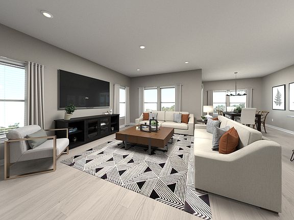 Virtually Staged Living Room