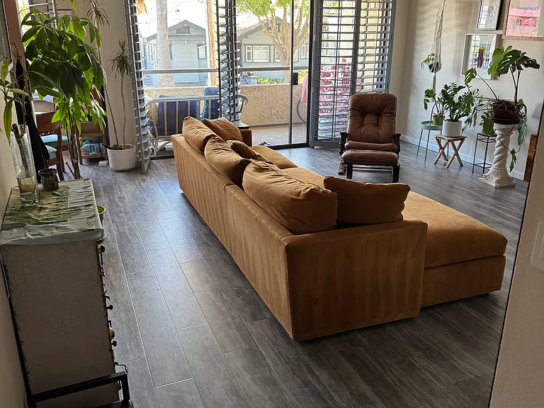 View of Living Room upon entering front door.