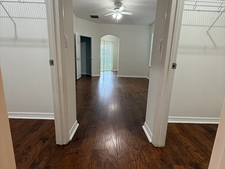 Master bedroom/walk-in closets