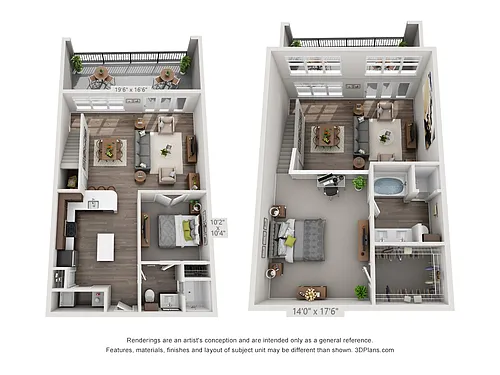 Floor plan Arbor Hills 2AL1