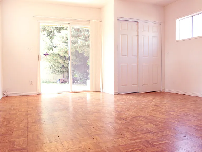 View of Bedroom #2 with Backyard Access