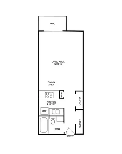 Floor plan Studio