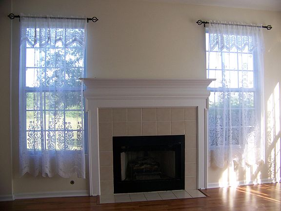 Fireplace and Windows