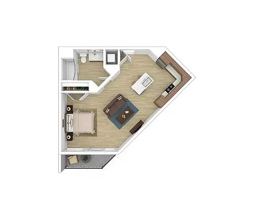 Floor plan Studio B