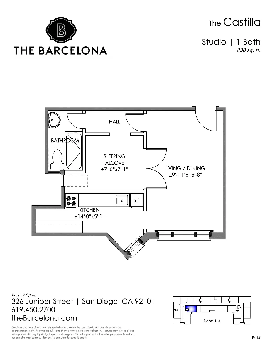 Floor plan Castilla