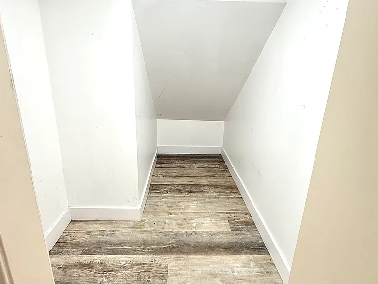 Extra storage under the stairs.