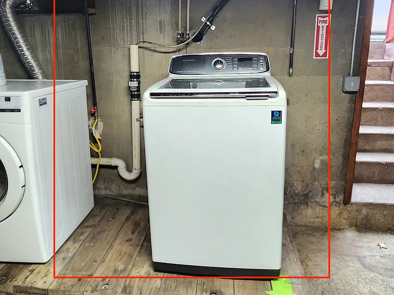 Washer use included. Dryer hookup if providing own.