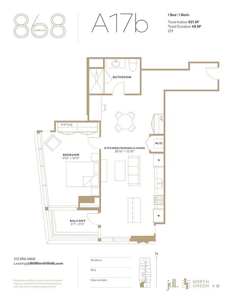 Floor plan A17B
