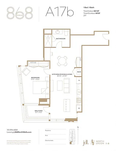 Floor plan A17B