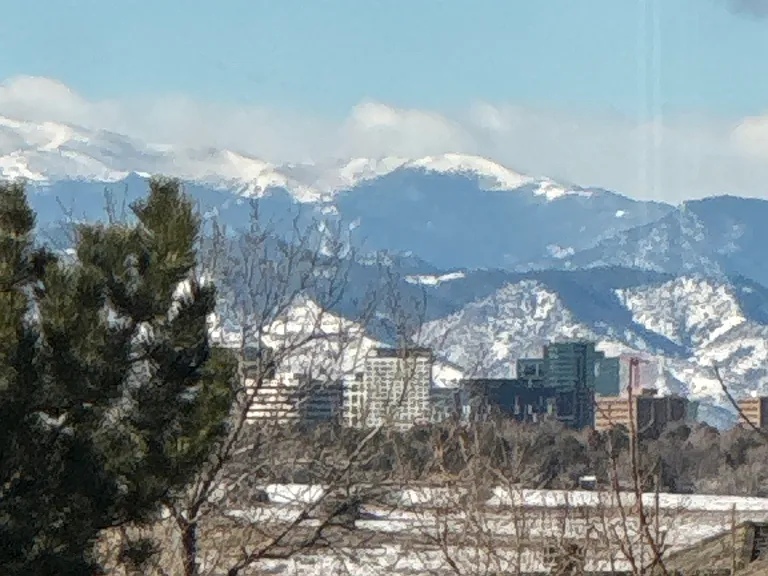 Mountain view My Blue Sky from kitchen window