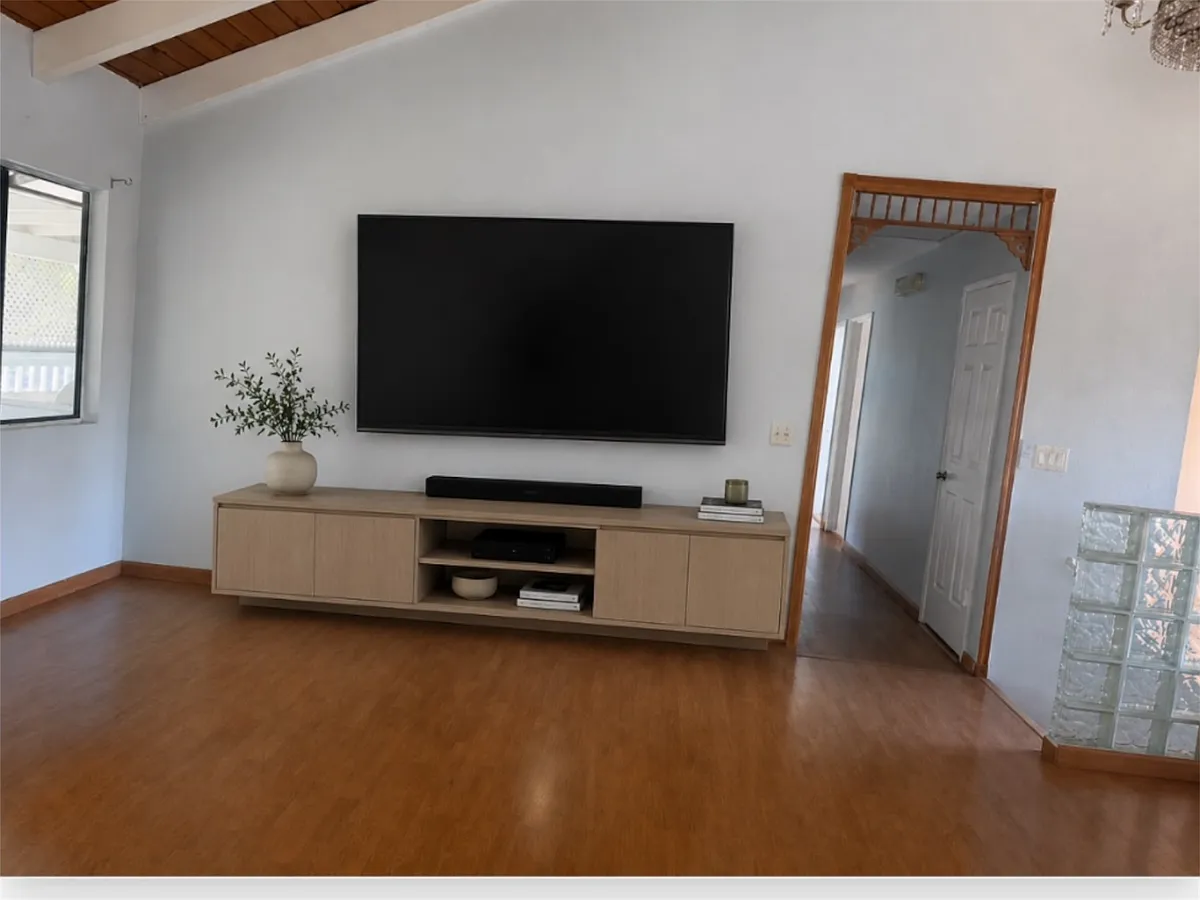 LIVING ROOM STAGED - 86 Waipahe St #1