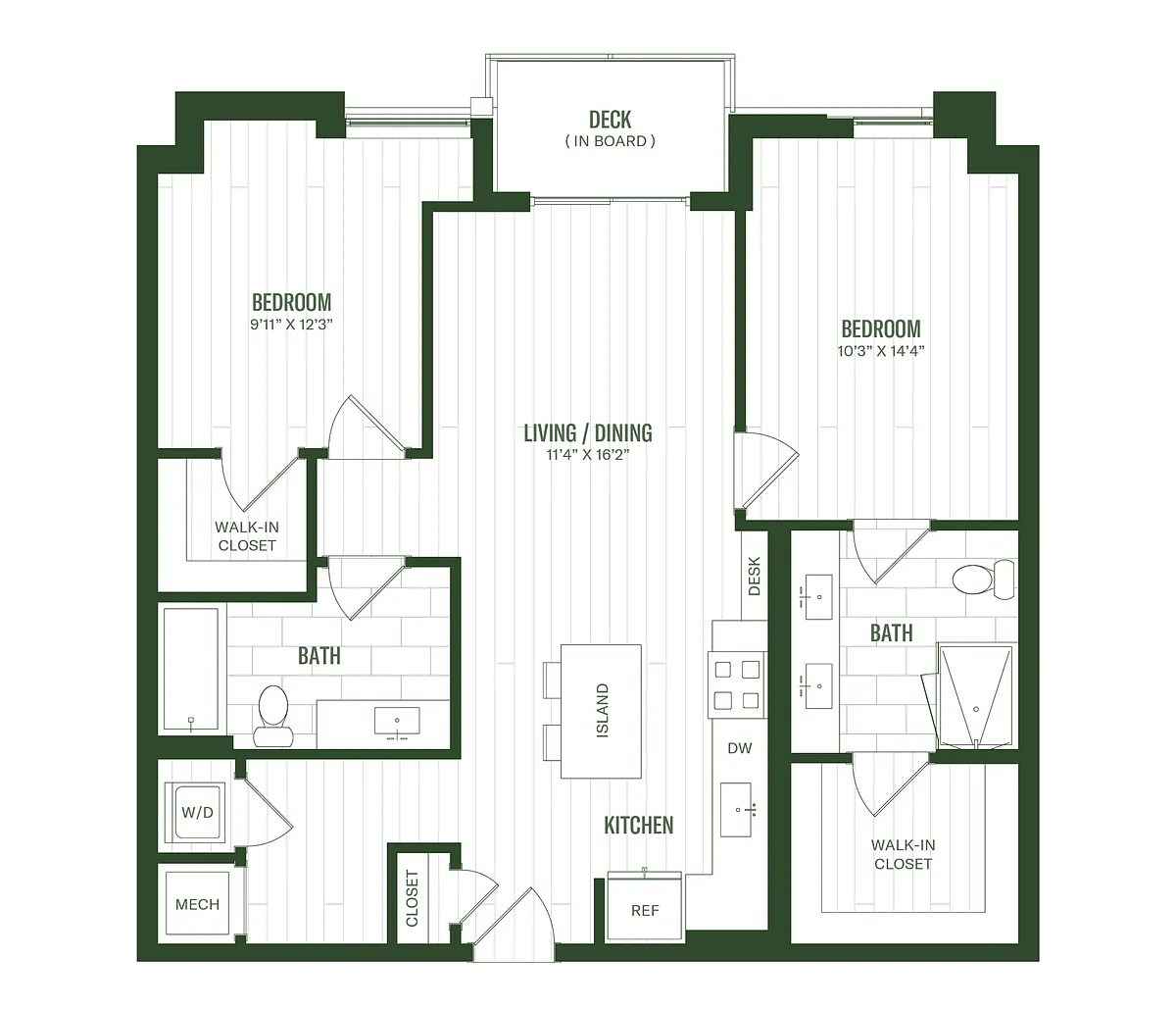 Floor plan 2BD1