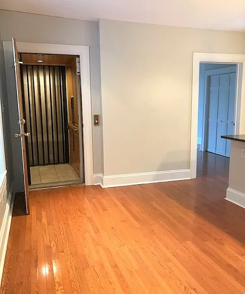 Elevator entrance into apartment (No Steps)