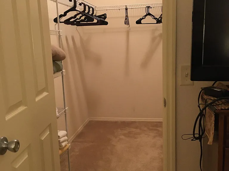 Large master bedroom walk-in closet