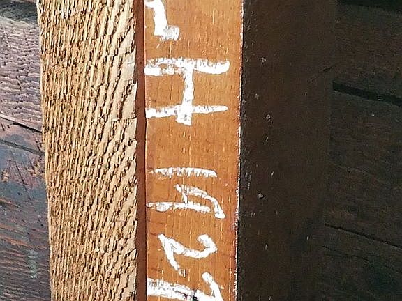 HLH 1927 on dormer rafter