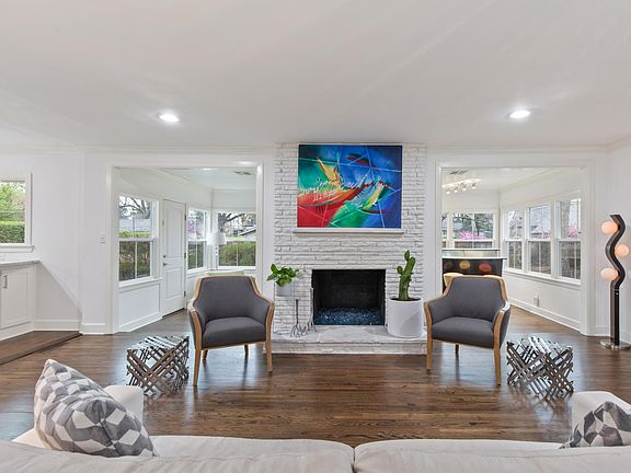 Hard woods throughout entire home. Working gas fireplace