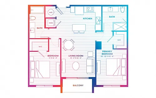 Floor plan B1A-N