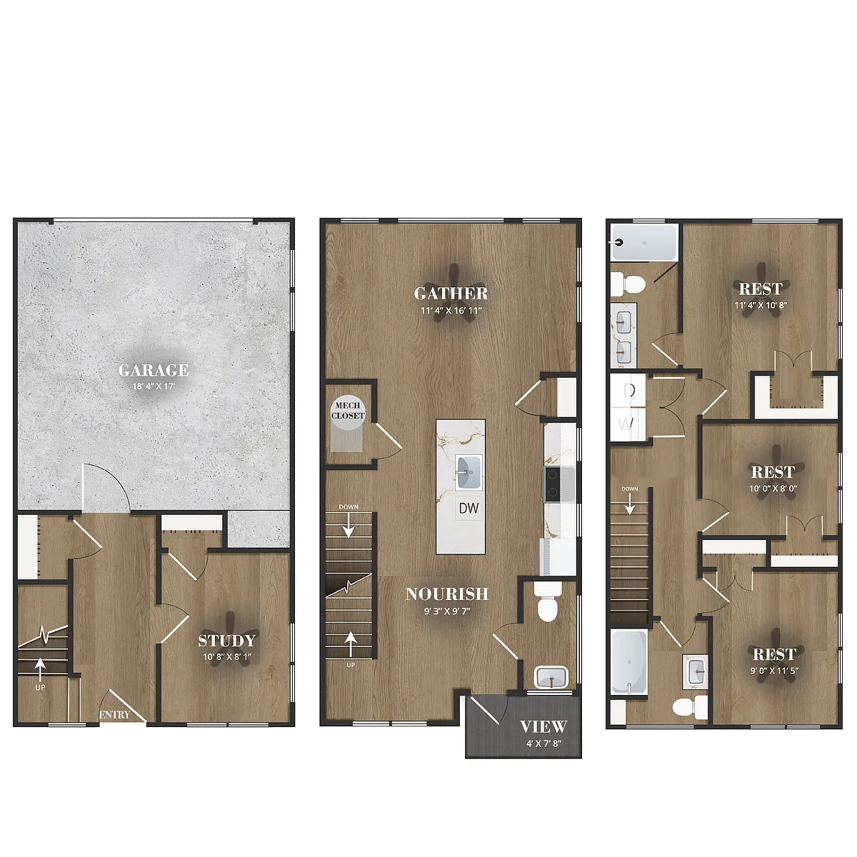 Floor plan Trifecta