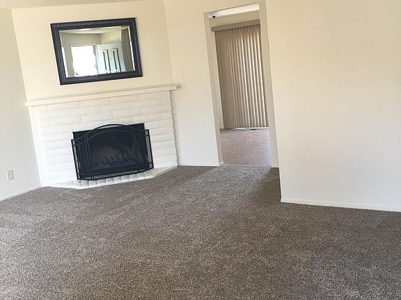Family room with cozy fireplace