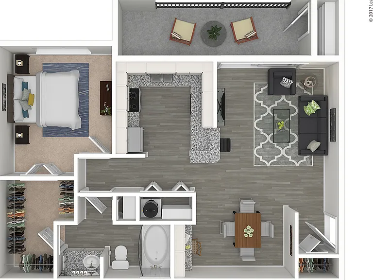 Walnut Hill Las Colinas- A2 Floorplan Walnut Hill Las Colinas- A2 Floorplan